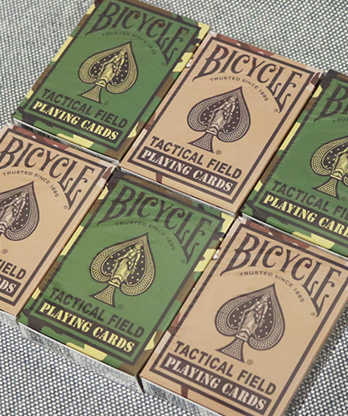 Bicycle Tactical Field Green Camo/Brown Camo (6 Decks) by US Playing Card Co