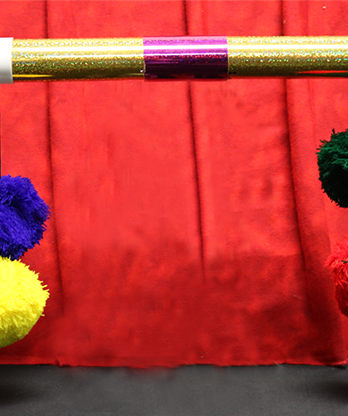 Super Pom Pom Stick (Glitter) by Mr. Magic - Trick