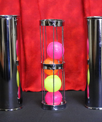 Cage and Cylinder Mystery (Brass) by Mr. Magic - Trick