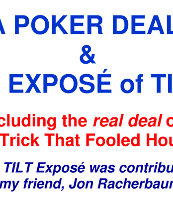 A Poker Deal & An Exposé of TILT by Paul A. Lelekis eBook DOWNLOAD
