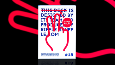 HYPER NEON Playing Cards by Riffle Shuffle