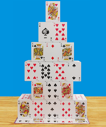 RISING CARD CASTLE by Mr. Magic - Trick