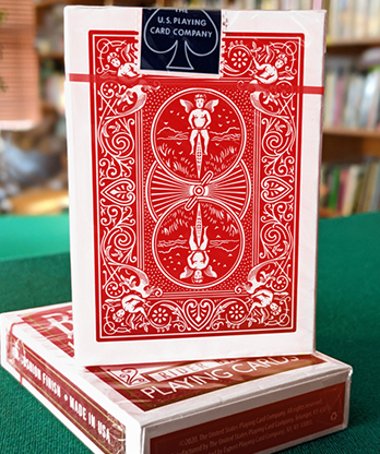 Experts Thin Crushed Printed on Web Press Rider Back Back (Red) Playing Cards