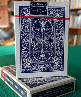 Experts Thin Crushed Printed on Web Press Rider Back Back (Blue) Playing Cards