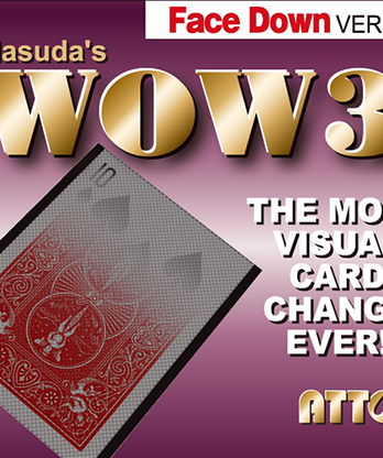 WOW 3 Face-DOWN (Gimmick and Online Instructions) by Katsuya Masuda - Trick