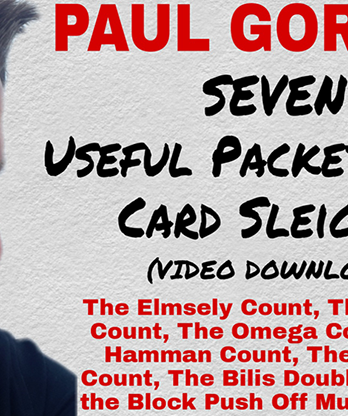 Seven Useful Packet Trick Card Sleights by Paul Gordon video DOWNLOAD