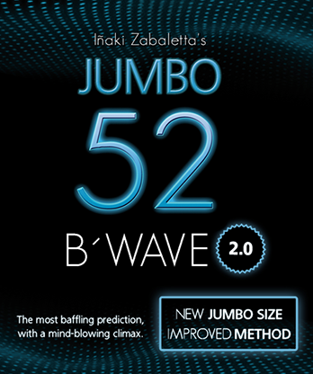 52 B Wave Jumbo 2.0 (Gimmicks and Online Instructions) by Vernet Magic - Trick