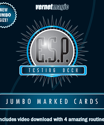 E.S.P. Jumbo Testing Cards (Gimmicks and Online Instructions) by Vernet Magic - Trick