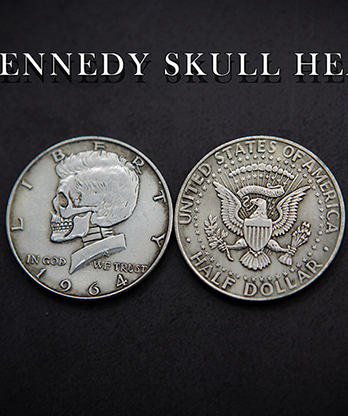 KENNEDY SKULL HEAD COIN by Men Zi  Magic