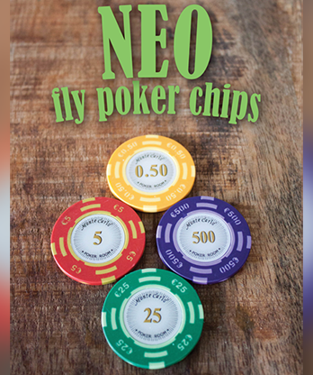 Neo Fly Poker Chips (Gimmicks and Online Instructions) by Leo Smetsers - Trick