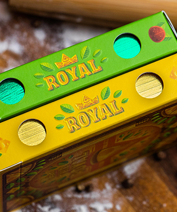 The Royal Pizza Palace (Gilded) Playing Cards Set by Riffle Shuffle