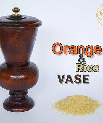 Orange and Rice Vase by Sorcier Magic