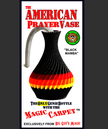 The American Prayer Vase Genie Bottle BLACK MAMBA by Big Guy's Magic- Trick