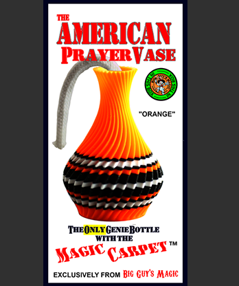 The American Prayer Vase Genie Bottle ORANGE by Big Guy's Magic- Trick