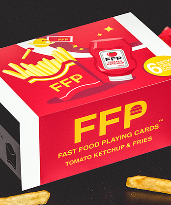 Ketchup and Fries Combo (1/2 Brick) Playing Cards by Fast Food Playing Cards