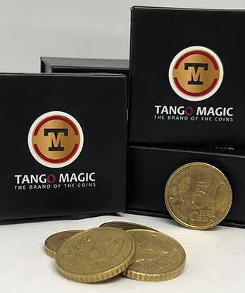 Perfect Shell Coin Set Euro 50 Cent (Shell and 4 Coins E0091) by Tango Magic - Trick
