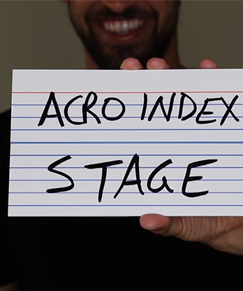 Acro Index Dry Erase Large 5"x8"(Gimmicks and Online Instructions) by Blake Vogt - Trick