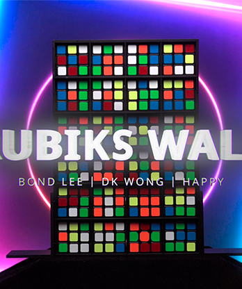 RUBIKS WALL Complete Set by Bond Lee - Trick (Two Part Item)