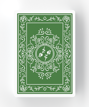 BLACK ROSES IMMERGRÜN Playing Cards