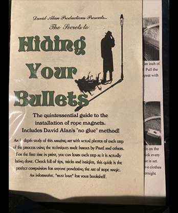 Hiding Your Bullets - installing Rope Magnets by David Alan Magic - Book