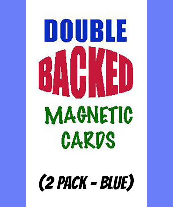 Magnetic Cards (2 pack/Blue) by Chazpro Magic. - Trick