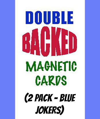 Magnetic Cards (2 pack/Blue Jokers) by Chazpro Magic - Trick