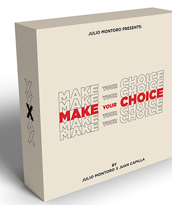 MAKE YOUR CHOICE (Gimmicks and Online Instruction) by Julio Montoro and Juan Capilla  - Trick