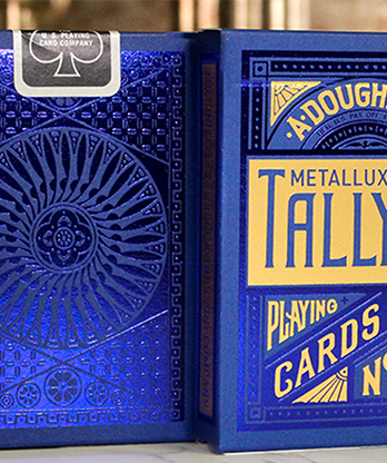 Tally Ho Blue (Circle) MetalLuxe Playing Cards by US Playing Cards