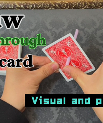 Straw Through The Card by Dingding video DOWNLOAD