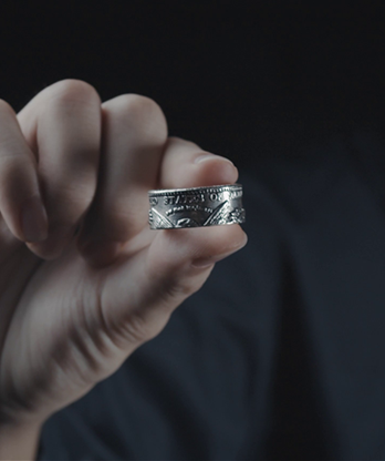 Morgan Coin Ring (Medium) by Alchemist Metal Company- Trick