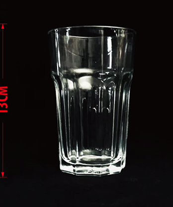 SELF EXPLODING DRINKING GLASS RIDGE (13.5cm) by Wance - Trick