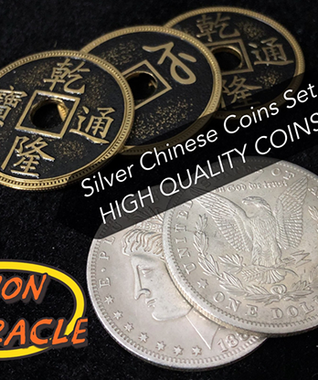 Silver Chinese Coins Set by Lion Miracle - Trick