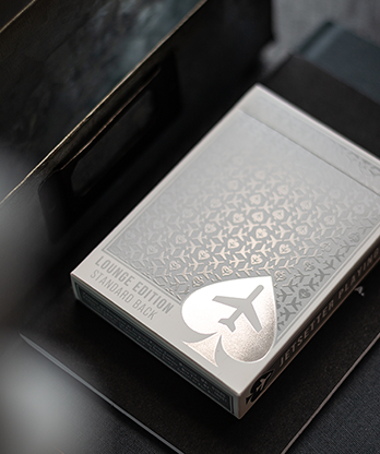 Lounge Edition in Jetway (Silver) by Jetsetter Playing Cards