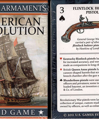 Arms and Armaments of the American Revolution Playing Cards