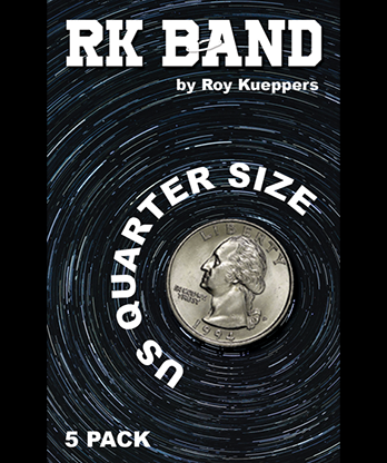 RK Bands Quarter Dollar Size For Flipper coins (5 per package) - Trick
