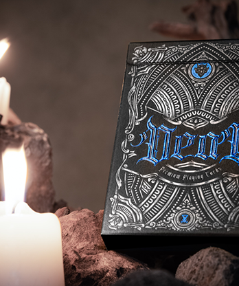 Deal with the Devil (Cobalt Blue) UV Playing Cards by Darkside Playing Card Co