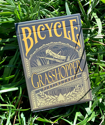 Gilded Grasshopper Dark (Olive) Playing Cards