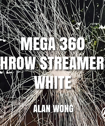 MEGA 360 Throw Streamers WHITE by Alan Wong - Trick