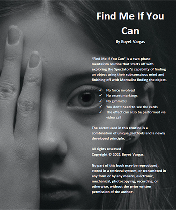 Find Me If You Can by Boyet Vargas ebook DOWNLOAD