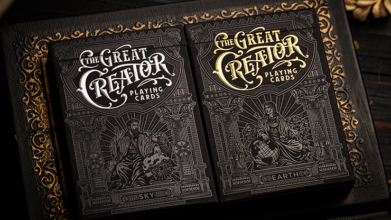 The Great Creator: Earth (Gold Foil) Edition Playing Cards by Riffle Shuffle