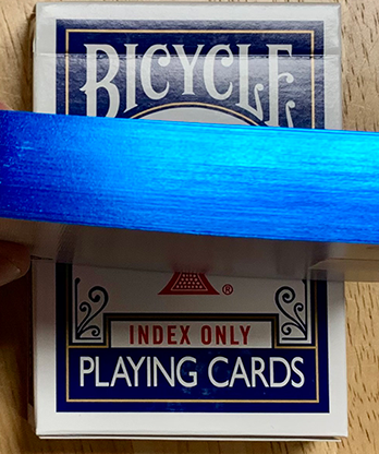 Gilded Blue Bicycle Index Only Playing Cards