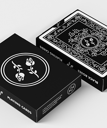 Black Roses Playing Cards (Fully Marked)