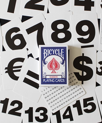 Bicycle Special NUMBERS Blue Playing Cards (plus 11 Online Effects)