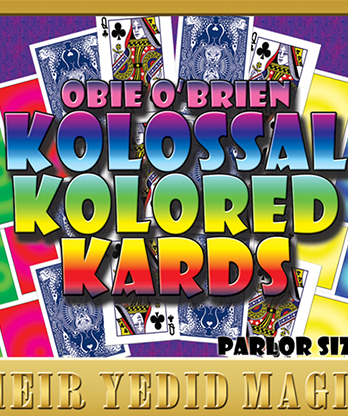Obie O'Brien Kolossal Kolor Cards Parlor Size (Gimmicks and Online Instructions) - Trick
