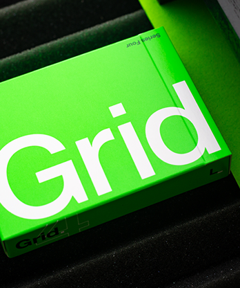 Grid Series Four- Typographic Playing Cards