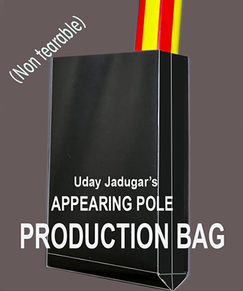 APPEARING POLE BAG BLACK (Gimmicked / No Tear) by Uday Jadugar - Trick