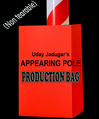 APPEARING POLE BAG RED (Gimmicked / No Tear) by Uday Jadugar - Trick
