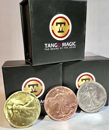 Follow the Silver Walking Liberty (Gimmicks and Online Instructions) by Tango - Trick