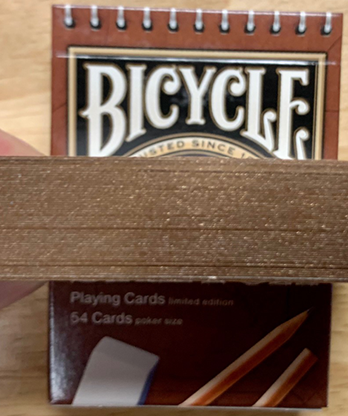 Gilded Bicycle Sketch Playing Cards