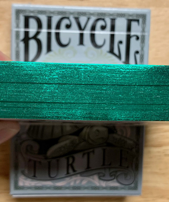 Gilded Bicycle Turtle (Land) Playing Cards